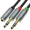 UNITEK Y-C957ABK Unitek Cable miniJack 3,5mm (F) - 2x 3,5mm (M) Y-C957ABK