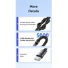Kabelis USAMS U91 18W USB-C skirtas USB-A 1m tarnish