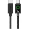 Kabelis USAMS U92 60W USB-C to USB-C 1.2m juodos spalvos