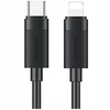 Kabelis USAMS U94 30W USB-C į Lightning 1m juodos spalvos