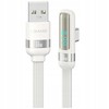 Kabelis USAMS US-SJ651 USB-A/USB-C baltos spalvos