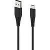 2GO Ladekabel USB kabelis - juodas - 100 cm, skirtas USB Type-C