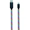 USB kabelis 2GO USB-A - mikroUSB 1 m Multicolor (797145)