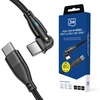 3Mk apsaugos priedai - 3mk Hyper Cable N-SERIES C į C 1m PD 3.0 QC 3.0 20V/5A 100W Juodas - Pasukamas