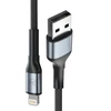 3Mk apsauga 3mk Hyper kabelis 3mk Hyper kabelis N serijos USB-A / Lightning 1m 5V/2.4A 12W / juodas