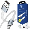 3Mk Protection 3mk Hyper Cable N-SERIES USB-A / MicroUSB 1m 5V/2.4A 12W / baltas