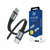 3Mk apsaugos priedai - 3mk Hyper Cable N-SERIES C-C 2m PD 3.0 QC 3.0 48V/5A 240W Juodas