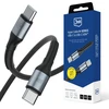 3Mk Protection 3mk Hyper Cable N-SERIES USB-C / USB-C 3m PD 3.0 QC 3.0 20V/3A 60W - juodas