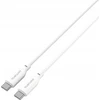 4Smarts USB-C/USB-C silikoninis kabelis High Flex 60W 1,5m., baltas