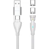 USB kabelis 4smarts USB-C - USB-C 1.8 m Baltas (541236)