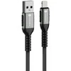 USB A tipo laidas su „Lightning“ jungtimi Forcell F-Energy 2,4A 12W Cafule 0,25 m, C257, juodas