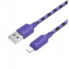 USB A tipo į Lightning tipo maitinimas Hoco 2,4A 1 m X116 violetinis gradientas