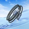 USB A laidas į „Lightning“ Hoco 2,4A su ekranu 1 m X112 juodas