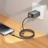 USB A laidas į „Lightning“ Hoco 2,4A su ekranu 1 m X112 juodas