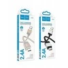 USB A tipo į Micro USB adapterį Hoco 2,4A, 1 m, X110, auksinis