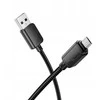 Cable USB A to Micro USB Hoco 2,4A 1 m X113 juodas