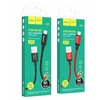 Cable USB A to Micro USB Hoco 2,4A 1 m X89 juodas