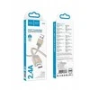 USB A tipo į Micro USB adapterį Hoco 2,4A, 1 m, X110, auksinis