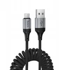Cable USB A to Micro USB Hoco 2,4A 1,5 m X121 juodas