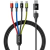 Accura 8w1 USB-A/USB-C to 2xUSB-C | Lightning | microUSB | 3.0A | 1.2m | juoda