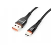 Accura USB-A - USB-C 2.0m gumowy 5V/2A juoda