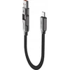 Acefast C13-05 USB-C – USB-A / USB-C kabelis 480Mb/s 3A 0.2m – Juodos spalvos