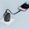 Acefast C13-05 USB-C – USB-A / USB-C kabelis 480Mb/s 3A 0.2m – Juodos spalvos