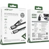 Acefast C13-05 USB-C – USB-A / USB-C kabelis 480Mb/s 3A 0.2m – Juodos spalvos
