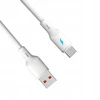 USB A - USB C 2.0 kabelis su foniniu apšvietimu - silikoninis - 1m - Akyga AK-USB-59