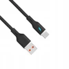USB A į USB C 2.0 laidas su foniniu apšvietimu - silikoninis - 1 m - Akyga AK-USB-62