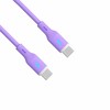 AKYGA Cable USB AK-USB-70 USB type C m / USB type C m ver. 2.0 60W 1m Violetinė Silicone