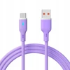 USB laidas Akyga USB-C - USB-A 1 m Violetinis (AK-USB-65)