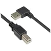 Kabelis USB Alcasa Good Connections EASY A kątowy B USB2.0 0,5 m Juodas (2510-EU005W)