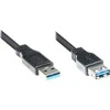 Good Connections Kabelis USB Alcasa USB-A - USB-A 1 m Juodas (2711-S01)