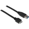 Kabelis USB Alcasa USB-A - micro-B 3 m Juodas (2710-MB03)
