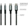 Kabelis USB Alcasa kabelis USB USB 2.0 USB C Juodas, Baltas (2060-MT010SW)
