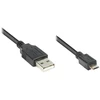 Kabelis USB Alcasa USB-A - microUSB 0.3 m Juodas (2510-MB003)
