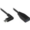 GoodConnections Kabelis USB Alcasa USB-C - USB-A 0.1 m Juodas (2811-OTGW)