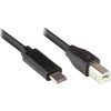 GoodConnections Kabelis USB Alcasa USB-C - USB-B 0.5 m Juodas (2510-CB005)