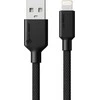 Kabelis USB Alogic USB-A - Lightning 2 m Juodas (ELPA8P02-BK)