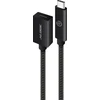 Kabelis USB Alogic USB 3.2 Przedłużający Typ C -C M/F 0,5 m Juodas (MU31CC-EXT-050BLK)
