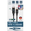 Kabelis USB Ansmann Ansmann USB-C/USB-C kabelis 120cm > 140 W Galia Del. 1700-0176