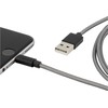 Kabelis USB Ansmann USB-A - Lightning 1 m Pilka (1700-0045)
