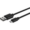 Ansmann USB laidas USB-A – microUSB 1 m juodas (1700-0129)