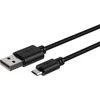 Ansmann USB laidas USB-A – microUSB 1 m juodas (1700-0129)
