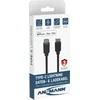 Kabelis USB Ansmann USB-C - Lightning 1.2 m Juodas (1700-0106)