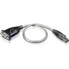 Kabelis USB Aten USB-A - DB-9 0.35 m Permatomas (UC232A-AT)