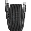 AWEI CL-166T USB-C to USB-C Magnetic Cable juodos spalvos