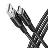 Axagon Data and charging USB 2.0 kabelio ilgis 1 m. 3A. Juodas braided.
