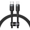 Baseus kabelis USB Type-C - Iphone PD 18W 1m - Pilkas / Juodas